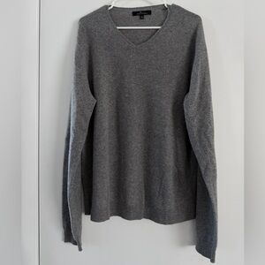 Marc Anthony Charcoal V-Neck Sweater